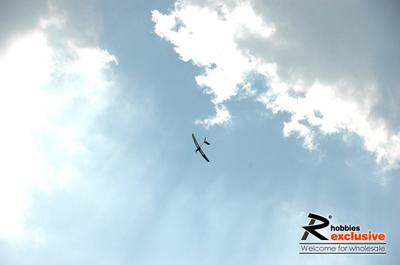 3 Channel RC EP 1.4M Blue Wing Thermo Glider Sailplane
