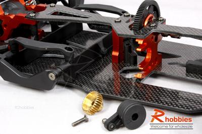 1/10 RC EP HP 4WD On-Road Shaft Drive Racing Car Carbon Fiber Chassis