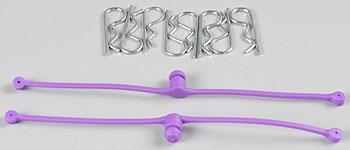 Dubro Body Klip Retainers Purple DUB2250