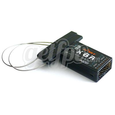X8R 16ch Receiver, SBUS, Smart Port - Amplified PCB Antenna