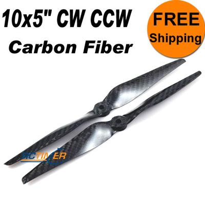 (1Pair) 10x5" Carbon Fiber CW CCW Propellers