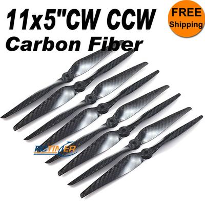 (4Pairs) 11x5" Carbon Fiber CW CCW Propellers