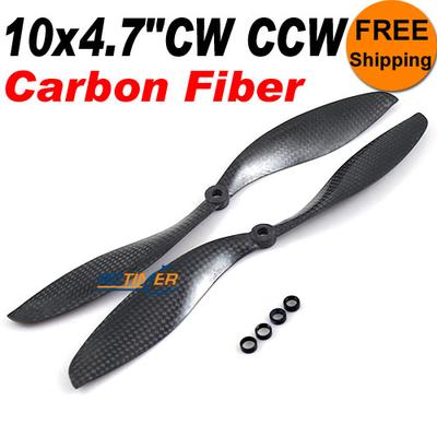 (1Pairs)10x4.7" Carbon Fiber CW CCW Propellers