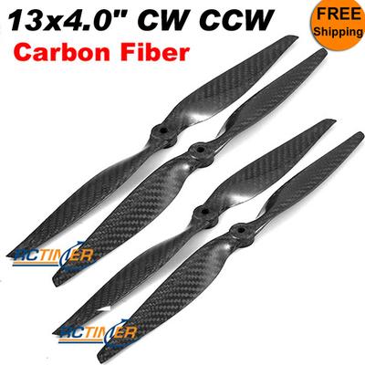(2Pairs) 13x4" Carbon Fiber CW CCW Propellers