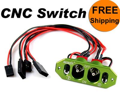 CNC Switch (2 Switches/2 Charge Jacks) - Green