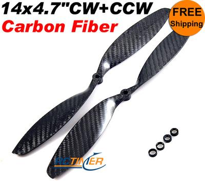 (1Pair) 14x4.7" Carbon Fiber CW CCW Propellers