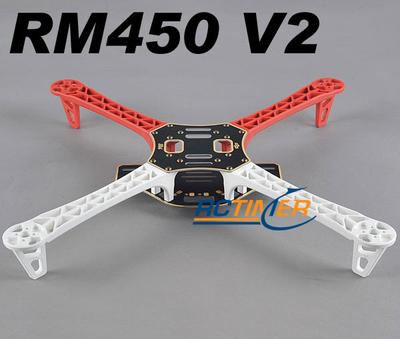 Quadrotor SM450 V2 Red/White Frame Airframe