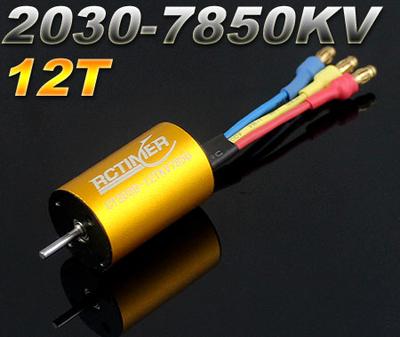 2030-12T 7850KV 2 Pole Brushless Motor For 1:16, 1:18