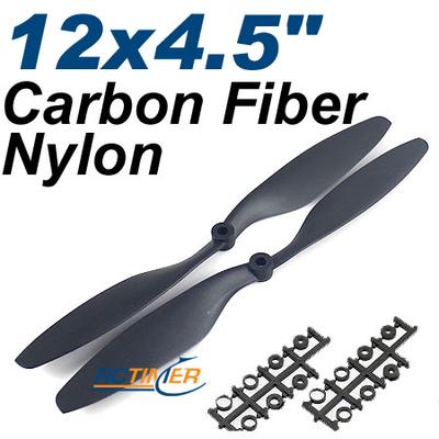 1 Pair Carbon Reinforced 12x4.5" 1245EPP Counter Rotating Propellers