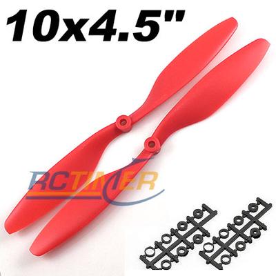 1 Pair Red 10x4.5" EPP1045 Counter Rotating Propellers