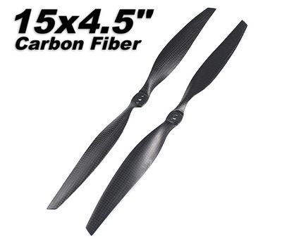 15x4.5" 4.0mm Carbon Fiber Propeller Counter Rotating 1 Pair