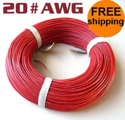 20 Meter #20AWG Silicon Wire Red