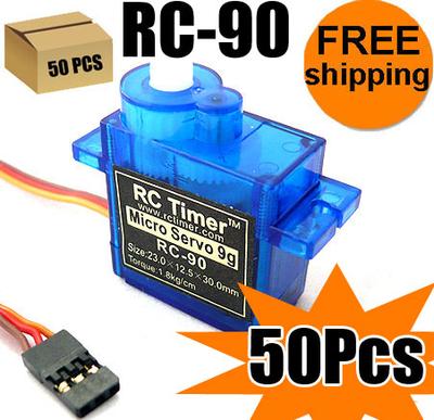50Pcs RC-90 Micro 9G Servo For Airplane Helicopter
