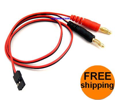 500mm 4.0mm Gold Plated Banana Connectors w/50cm Wires RC8056