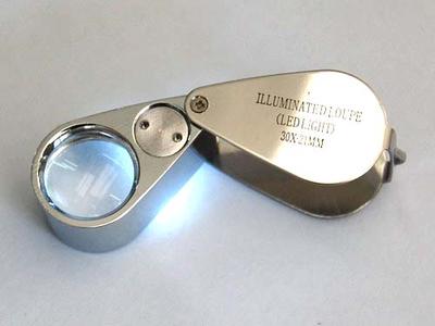 LED Power 30x21mm Jewelry Loupe Magnifier LM3021