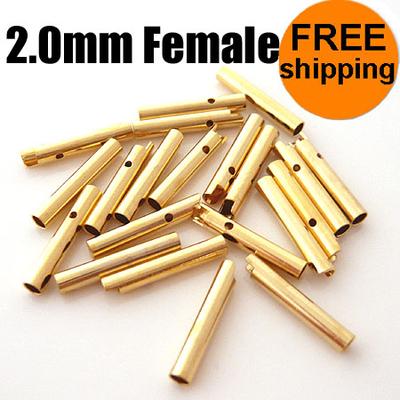 10 Pairs 2.0mm Female Gold plated Connector