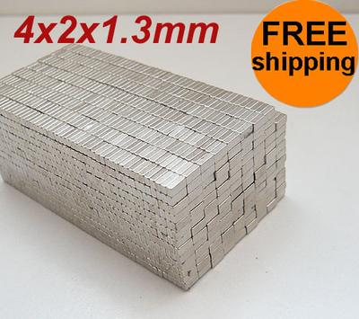 100pcs 4x2x1.3mm NEODYMIUM Super Strong Magnets