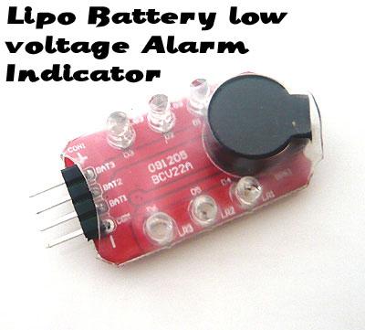 7.4V -11.1V RC Lipo Battery Low Voltage Alarm Indicator
