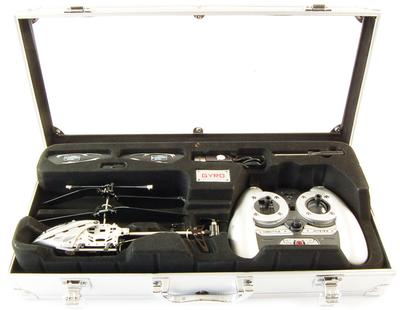 Mini 3ch Radio Controlled Helicopter with aluminium case