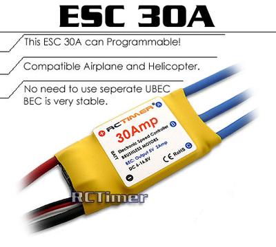 RCTimer ESC 30A Brushless Motor Speed Controller