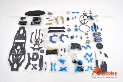 1/10 RC EP Full Counter Pre-Motor Drift Car Carbon Fiber Chassis Kit (One-Way Direction, Belt-Drive)