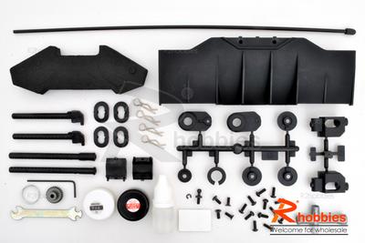 1/10 RC TEH-R31 / OTR-R31 EP 3-Belt Drive Drift Car Carbon Fiber Chassis DANCE FIRE Upgraded Assembled Kit (Platinum Style)