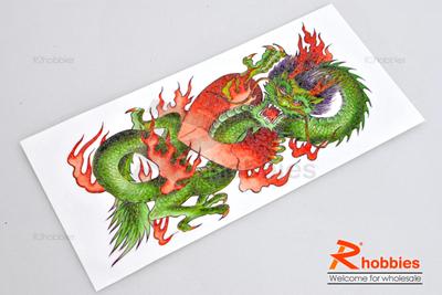 Water-Slide Decal Paper Dragon Heart (Color)