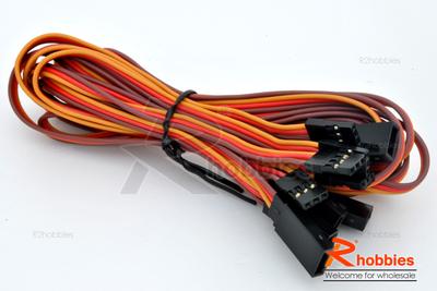 Î¦4.5 x L700mm Extension Wire for JR Standard Servo (5pcs)