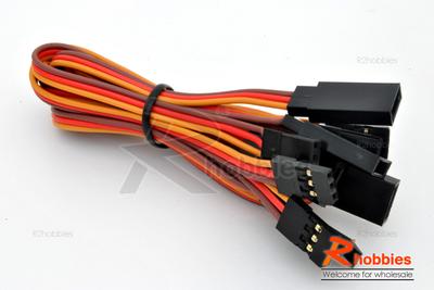 Î¦4.5 x L300mm Extension Wire for JR Standard Servo (5pcs)