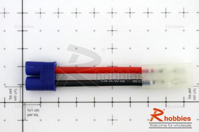 45mm 14 AWG Male EC3  Male Standard Tamiya Plug Adaptor Cable