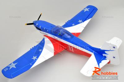 6Ch RC EP EPO 1.4M Mustang P-51 TW-758-I Brushless PNP Foamy Scale Plane