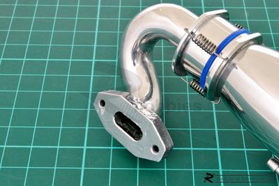 1/8 &amp; 1/10 160mm Scale Aluminum Polished Exhaust General Pipe with Spring