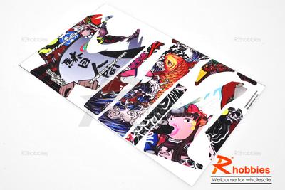 RC Futaba DX3R Radio Gear Japanese Froggy Painting Decals