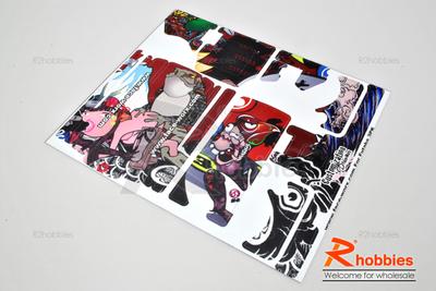 RC Futaba 3PK Radio Gear Japanese Froggy Painting Decals