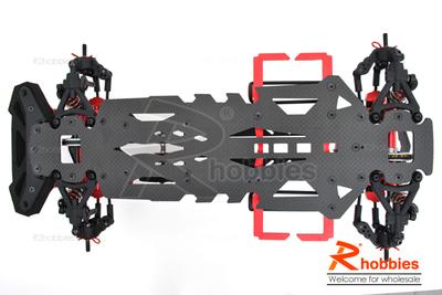 1/10 RC EP RK-7 Phantom Pre-Motor Drift Car Carbon Fiber Chassis Kit (Belt-Drive)