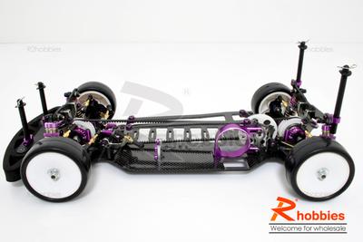 1/10 RC EP High Performance Mi4 Touring Car Carbon Fiber Chassis (Belt-Drive)