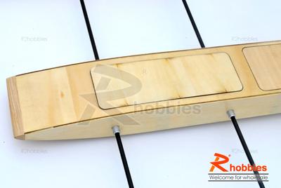 31.6" RC EP Wooden Sea Arrow ARR Racing Outrigger Boat