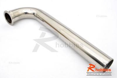 RC Boat Î¦20mm*60mm*190mm Stainless Steel 105 Degree Pipe Tube Manifold