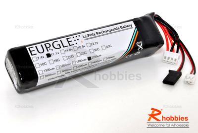 Eurgle 11.1v 3S1P 8C 2000mAh Lipo Battery (Vertical) (for JRã€FF9ã€EX10 Radios)