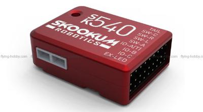 SK540 3-Axis Flybarless Control Computer (Red Alu)