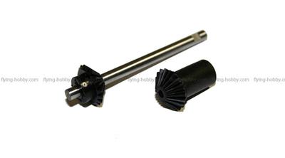 OUTRAGE Tail Rotor Shaft Assembly (Black) - Velocity 50N1/N2/ Fusion 50