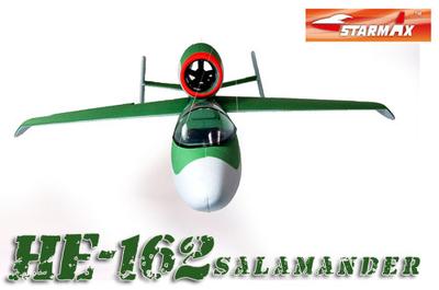 He 162 Salamander 64mm RC EDF Fighter Jet - 2.4GHz
