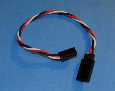15cm (6 inch) Futaba Style 22AWG Twisted Servo Cable