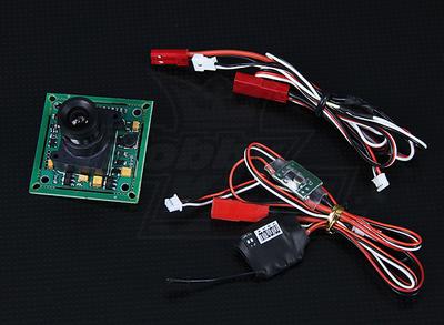 FPV Transmitter & 1/3-inch CCD camera NTSC (520TVL)