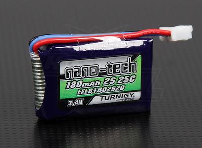 Turnigy nano-tech 180mAh 2S 25C Lipo Pack (E-flite micro series compatible)