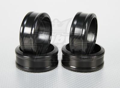 1:10 Scale Hard Plastic Drift Tires w/ribbed edges RC Car 26mm (4pcs/set)