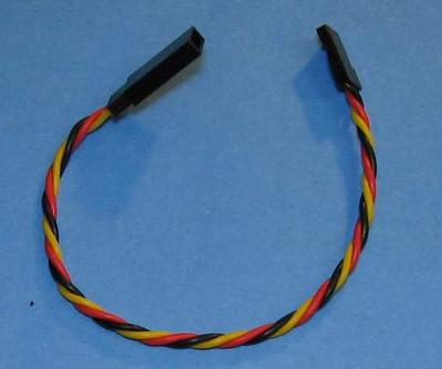 15cm (6 inch) JR Style 22AWG Twisted Servo Cable