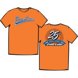 Pro-Line 25th Anniversary T-shirt, Orange, Small PRO993101