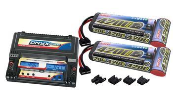 Venom 7-C 8.4V 4200mAh Battery (2) & DuraTrax Onyx 245 Dual VNR1526-7-DTXP4245