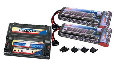 Venom 8.4V 3000mAh Battery (2) & DuraTrax Onyx 245 Dual VNR1525-7-DTXP4245